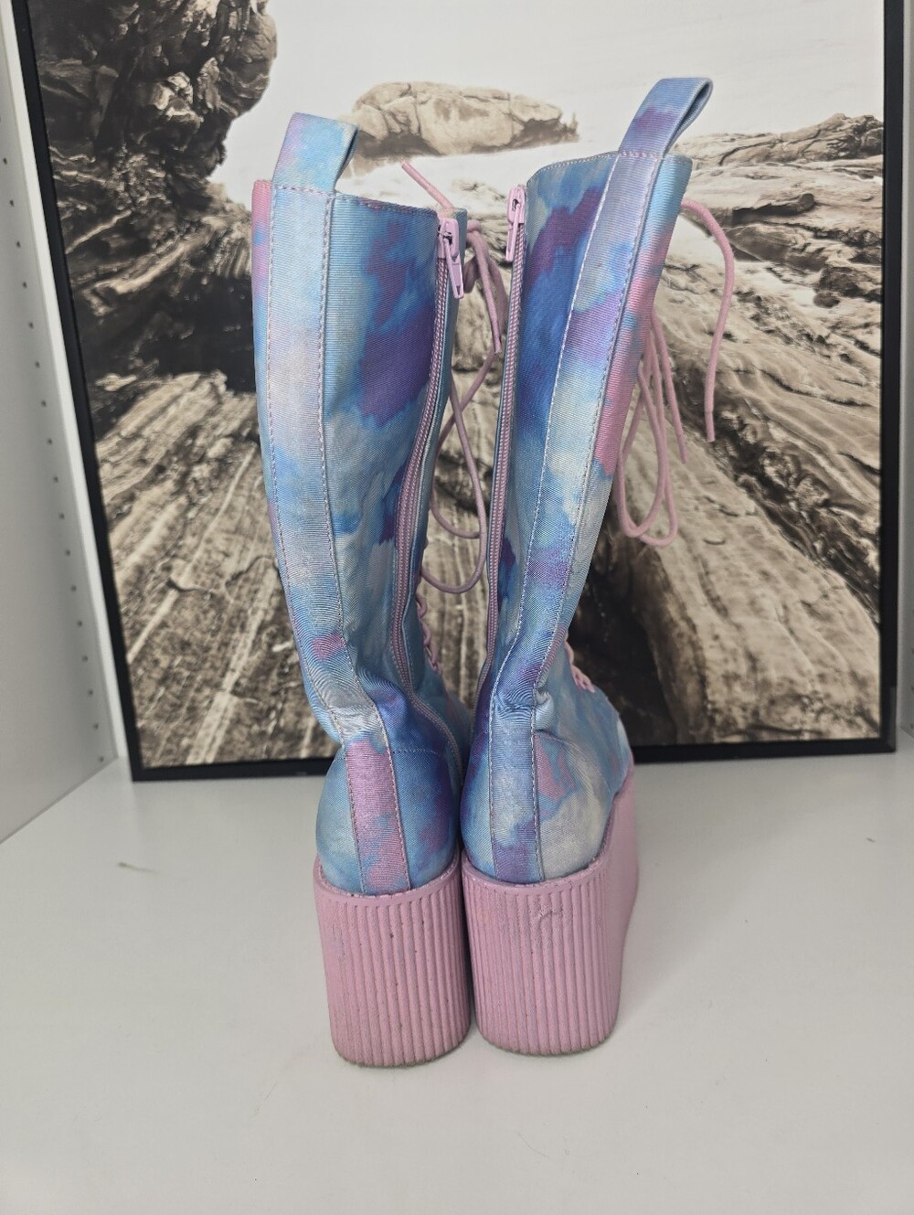Dolls Kill Yru Pastel Qloud Platform Boots - Picture 2 of 8